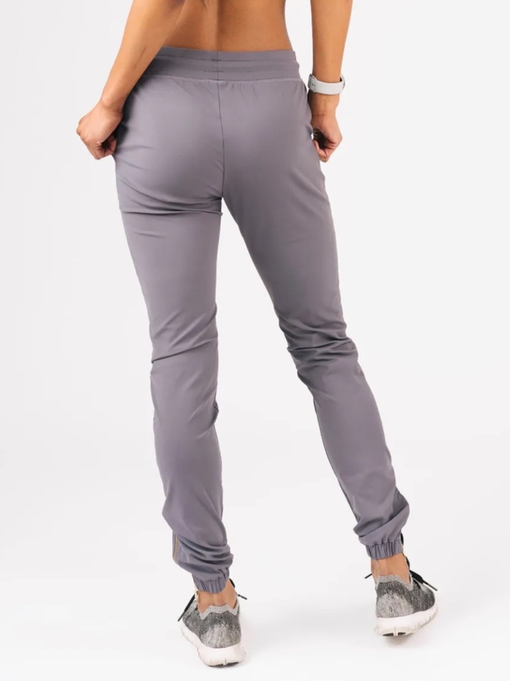 Zyia Dark Gray Peak Zipper Joggers with Ankle Zippers (Long) 31" Sz M - Picture 2 of 10